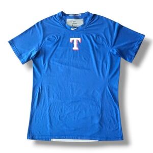 Nike Pro Texas Rangers Baseball Short Sleeve Shirt Men's Size Large
